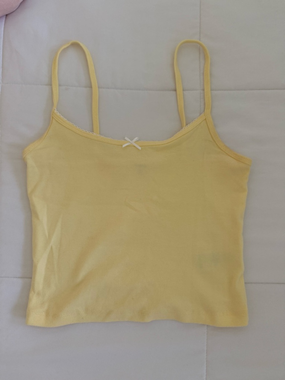 Garage Yellow Cropped Tank